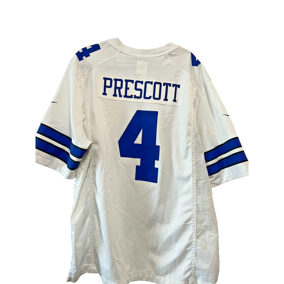 Nike NFL Dallas Cowboys Dak Prescott #4 On Field Jersey White Size XL - Picture 1 of 8